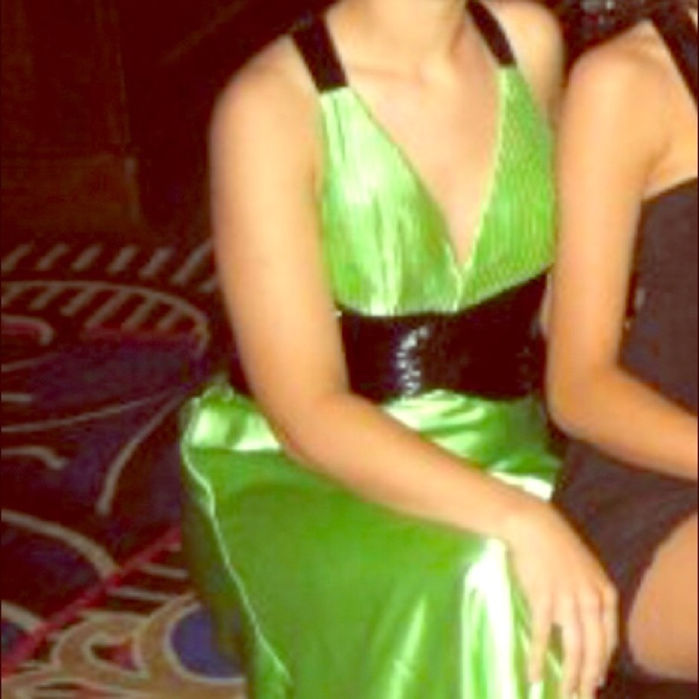 Lime Green Prom Dress Size 4